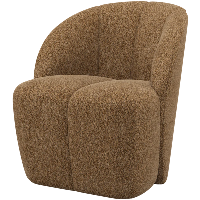 Mojo draaifauteuil wollig honinggeel