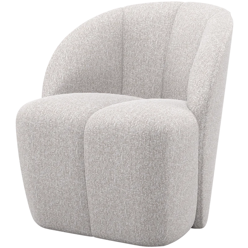 Mojo draaifauteuil bouclé ecru melange