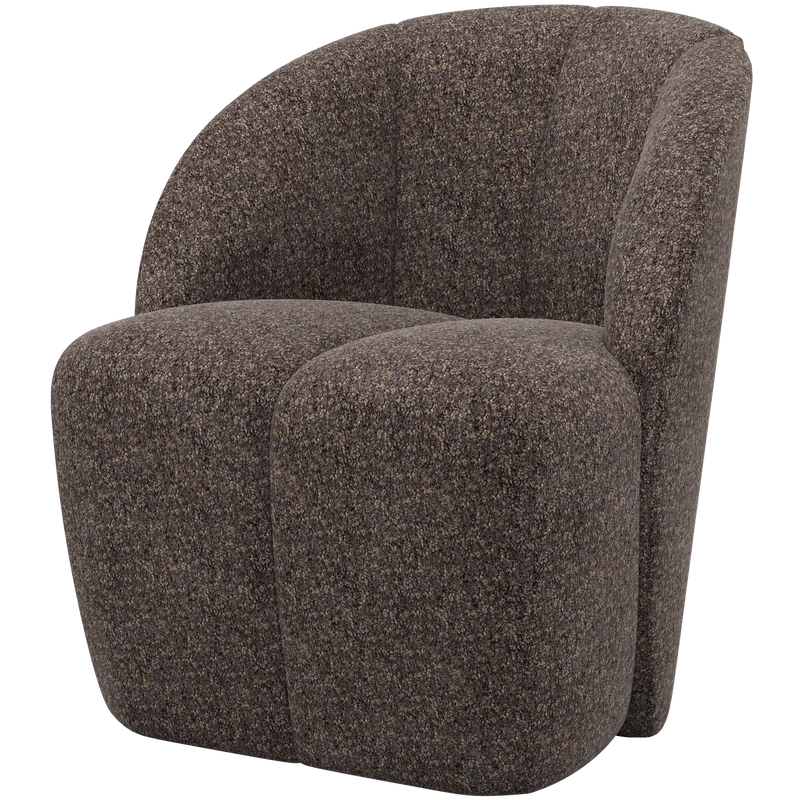 Mojo draaifauteuil wollig bruin