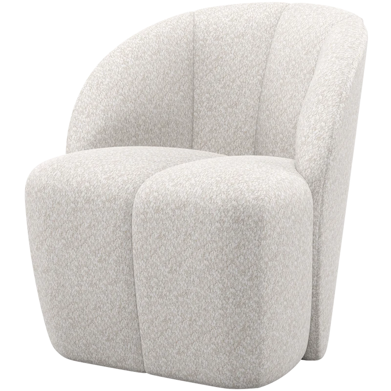 Mojo draaifauteuil wollig ecru