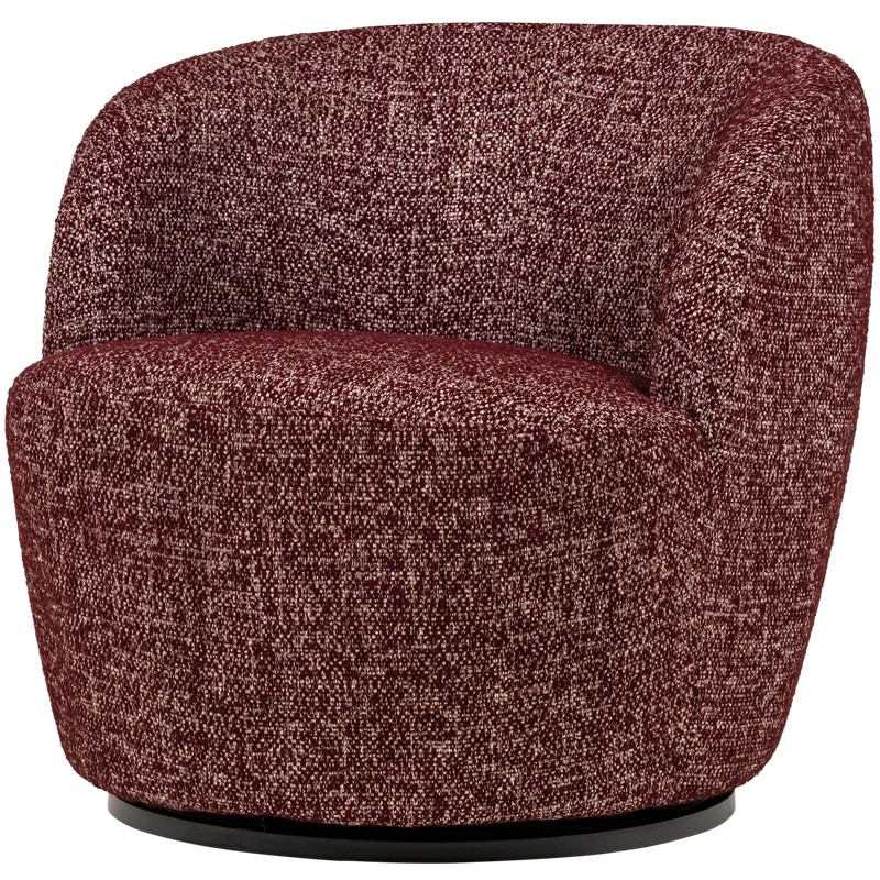 Serra draaifauteuil bordeauxrood melange