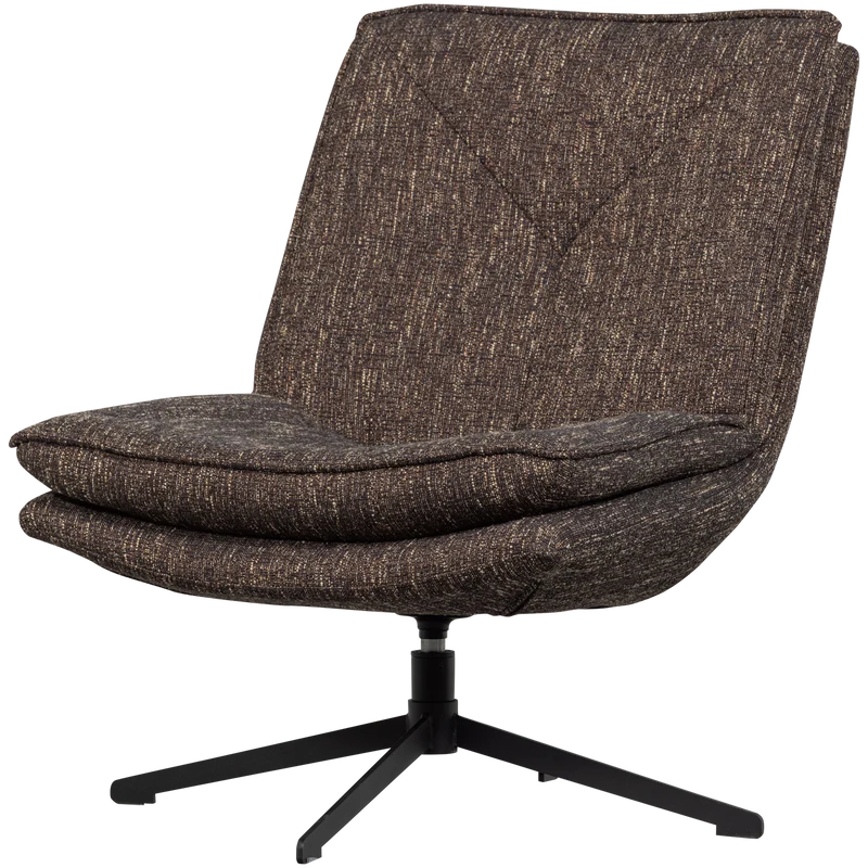 Milaro draaifauteuil bruin melange