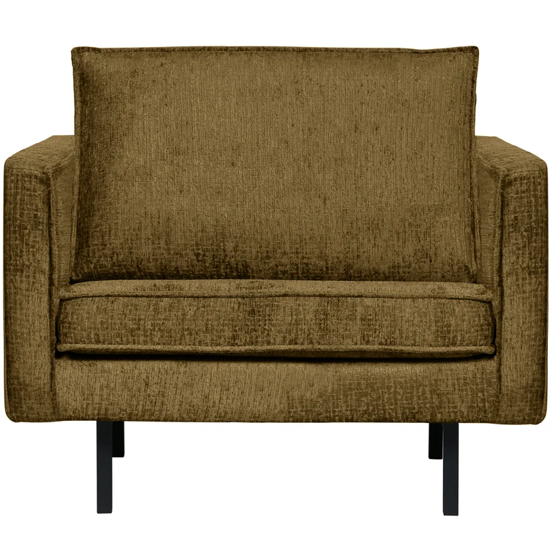 Rodeo fauteuil structure velvet brass