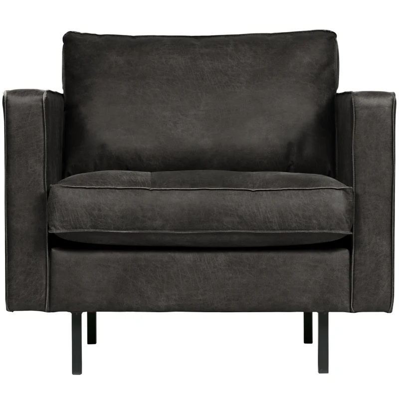 Rodeo classic fauteuil ecoleer zwart