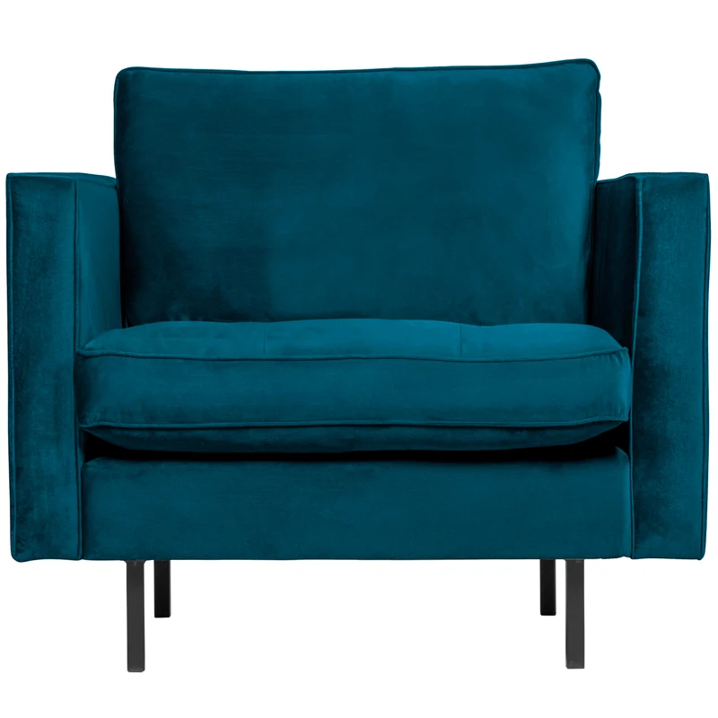 Rodeo classic fauteuil velvet blauw
