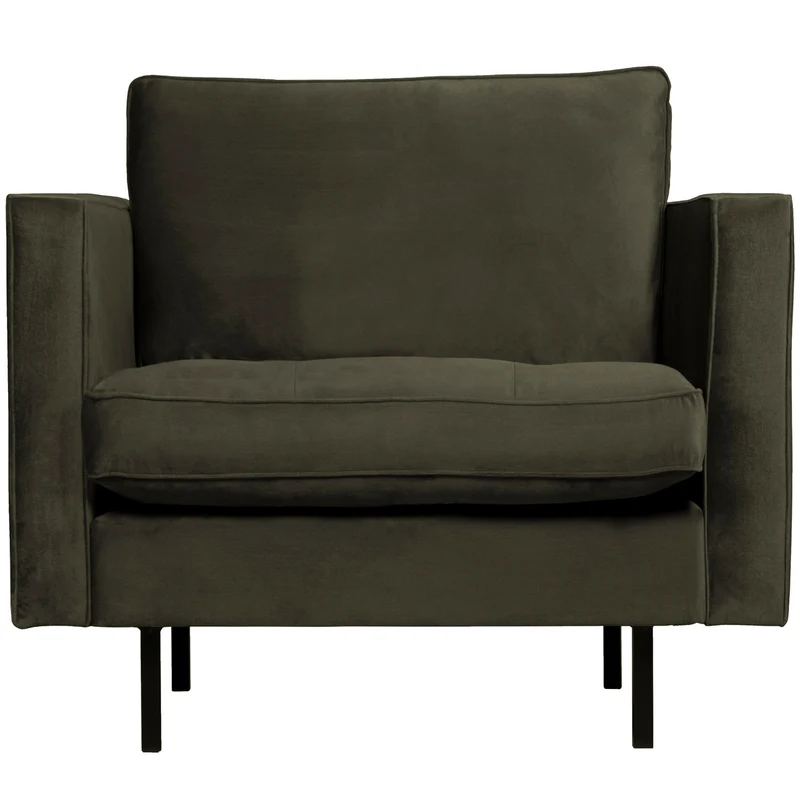 Rodeo classic fauteuil velvet donkergroen