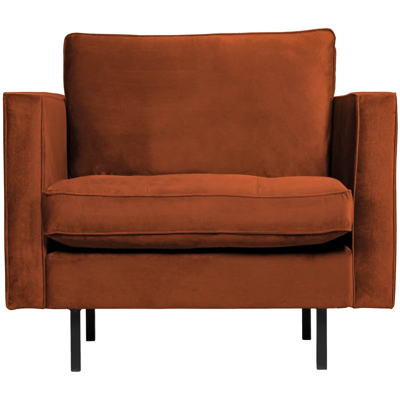 Rodeo classic fauteuil velvet roest