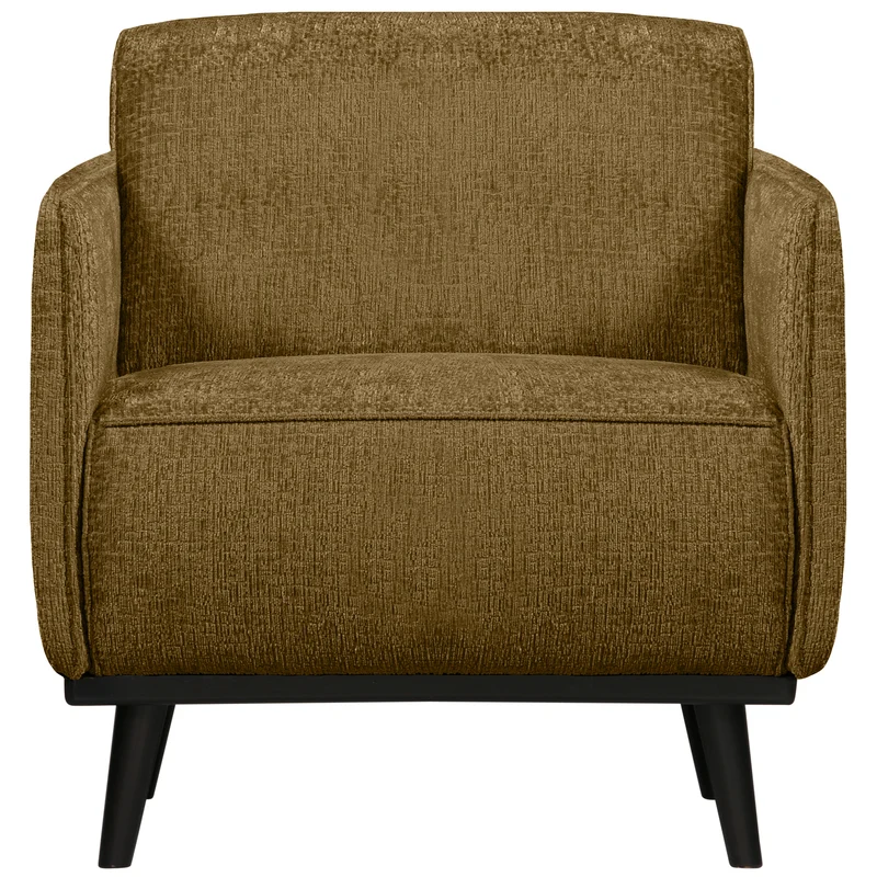 Statement fauteuil met arm structure velvet brass