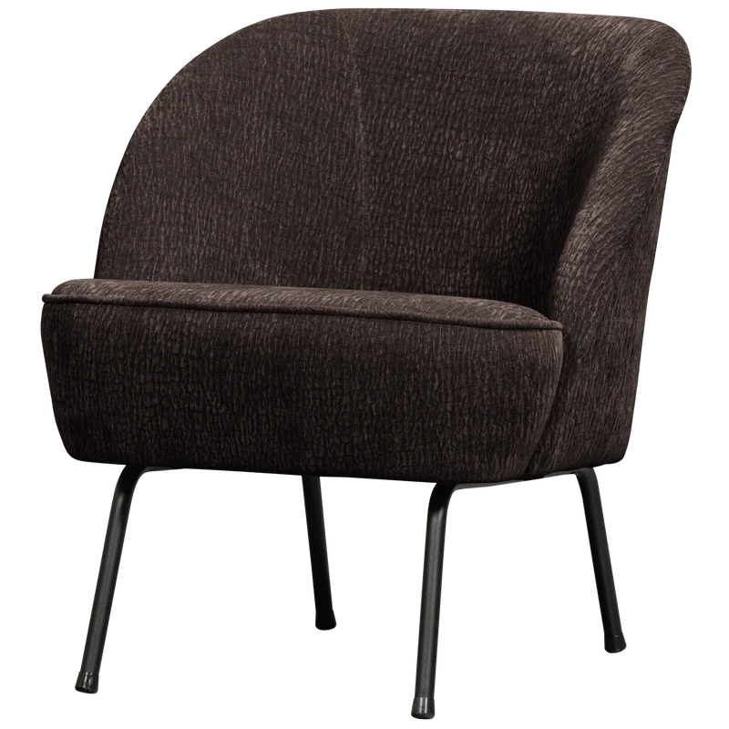 Vogue fauteuil 3D chenille donkerbruin