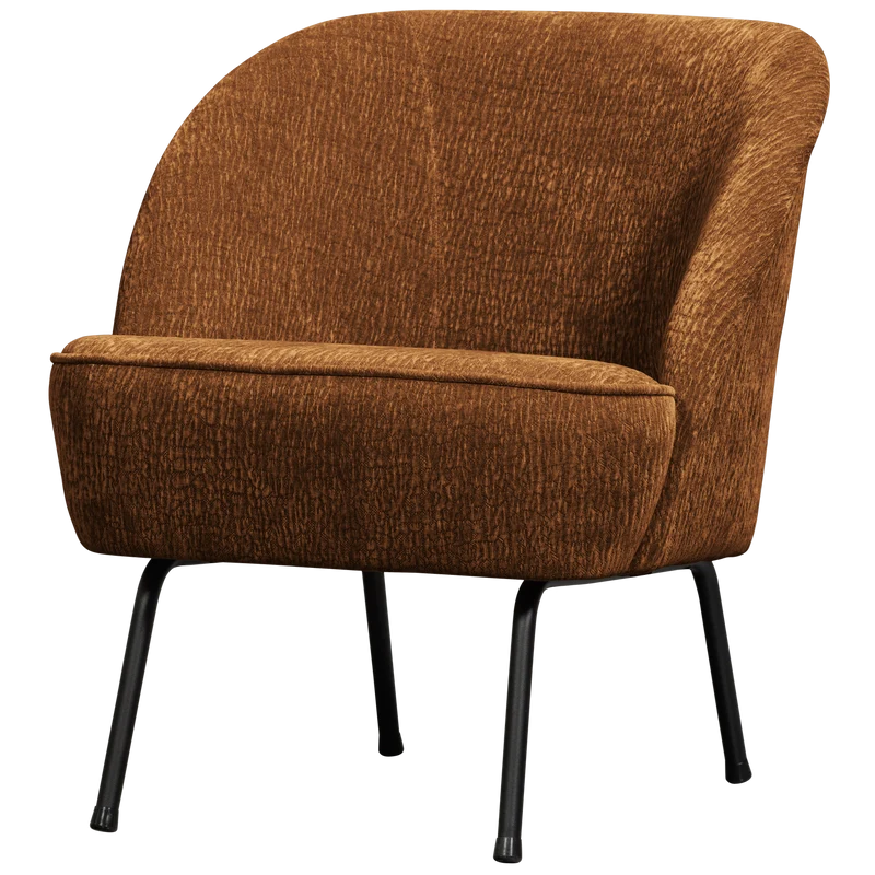 Vogue fauteuil 3D chenille middenbruin