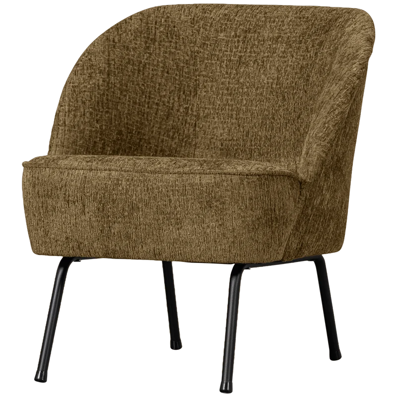 Vogue fauteuil structure velvet brass
