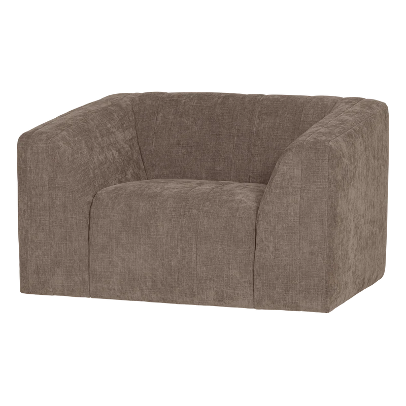 Omaire fauteuil chenille taupe