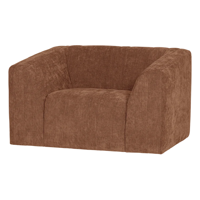 Omaire fauteuil chenille roestbruin