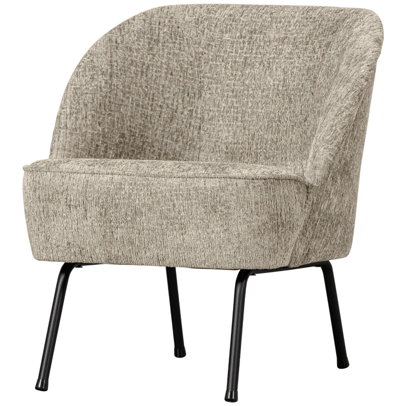 Vogue fauteuil structure velvet wheatfield