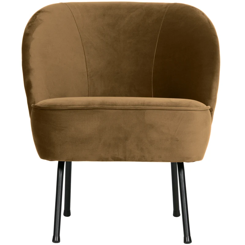 Vogue fauteuil velvet honinggeel