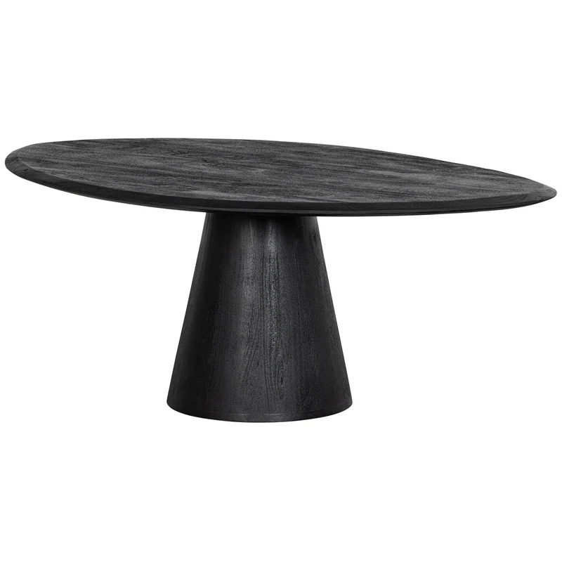 Posture salontafel mango hout zwart ø120 cm