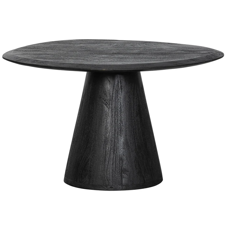 Posture salontafel mango hout zwart ø70 cm