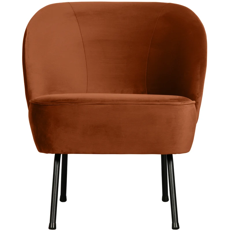 Vogue fauteuil velvet roest