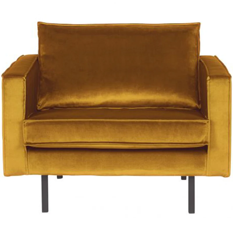 Rodeo fauteuil velvet oker