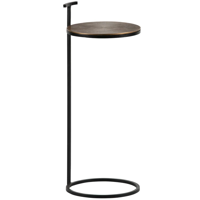 Position bijzettafel metaal antique brass