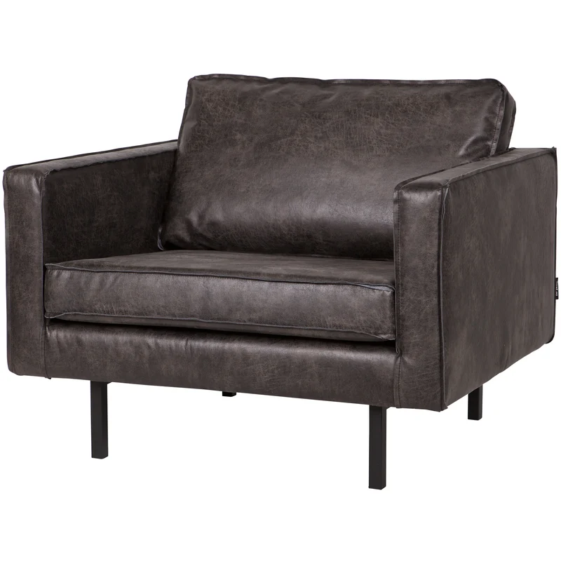 Rodeo fauteuil ecoleer zwart