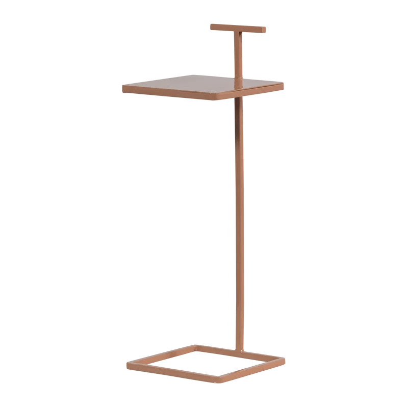 Toste bijzettafel metaal oud roze