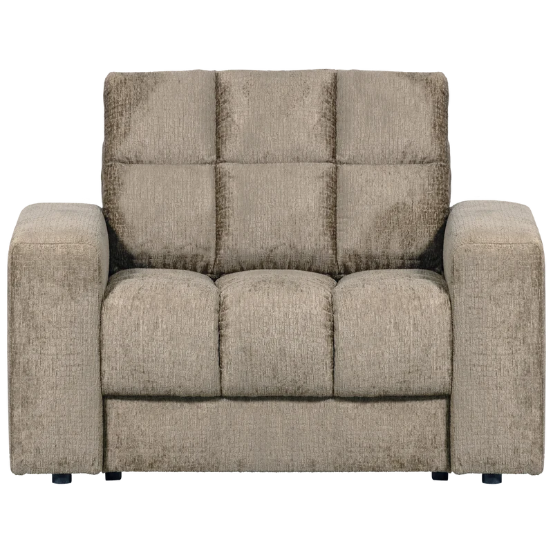 Second Date fauteuil structure velvet wheatfield