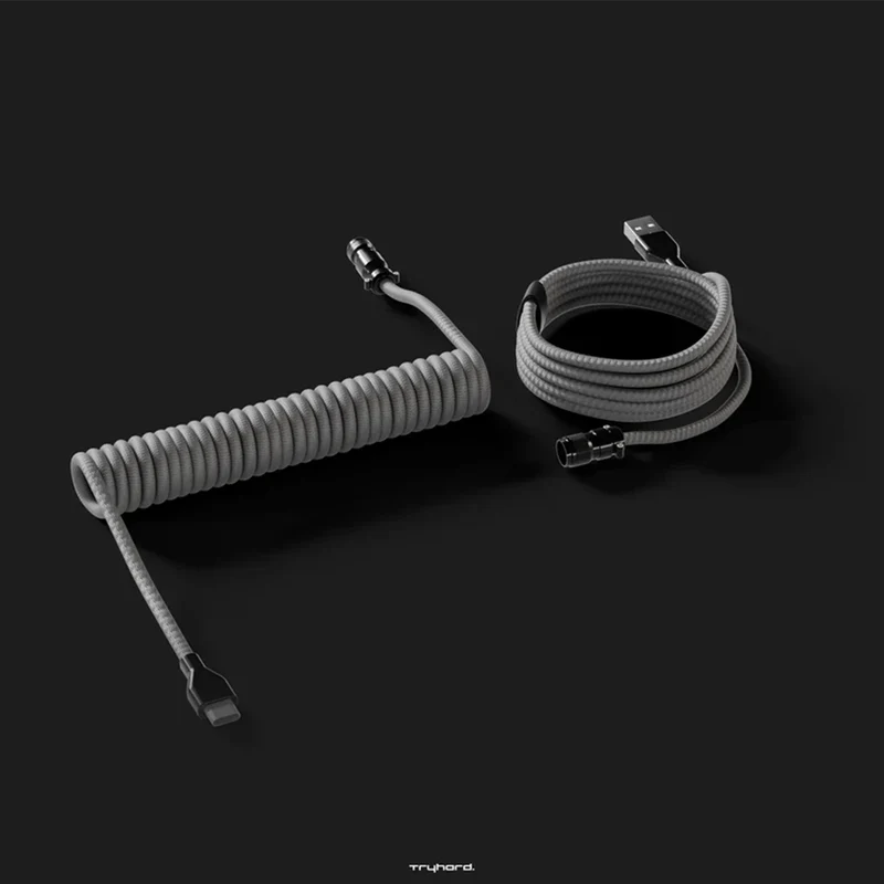 Tryhard Coiled Cable Gray