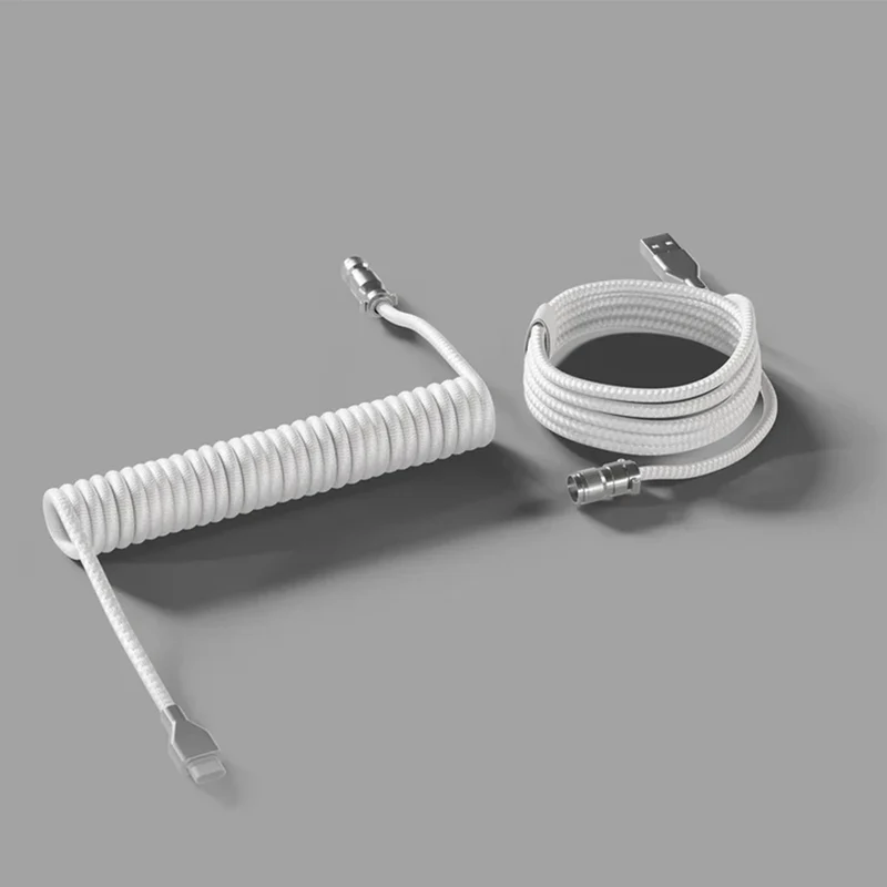 Tryhard Coiled Cable White