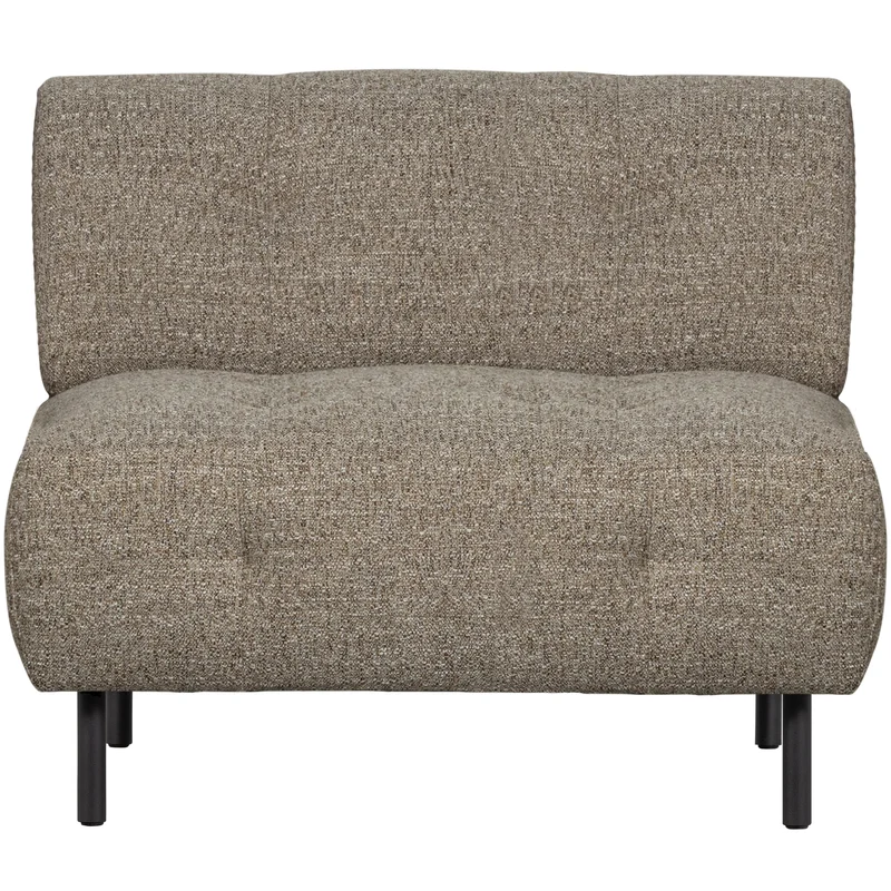 Lloyd fauteuil grof geweven bruin melange