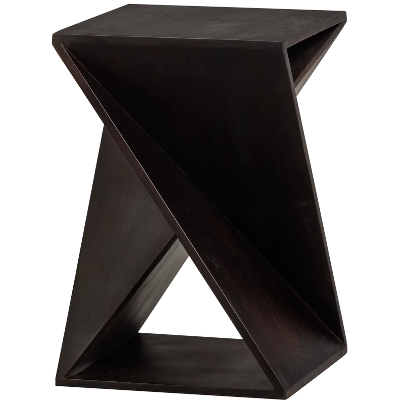 Ikem bijzettafel acacia donkerbruin