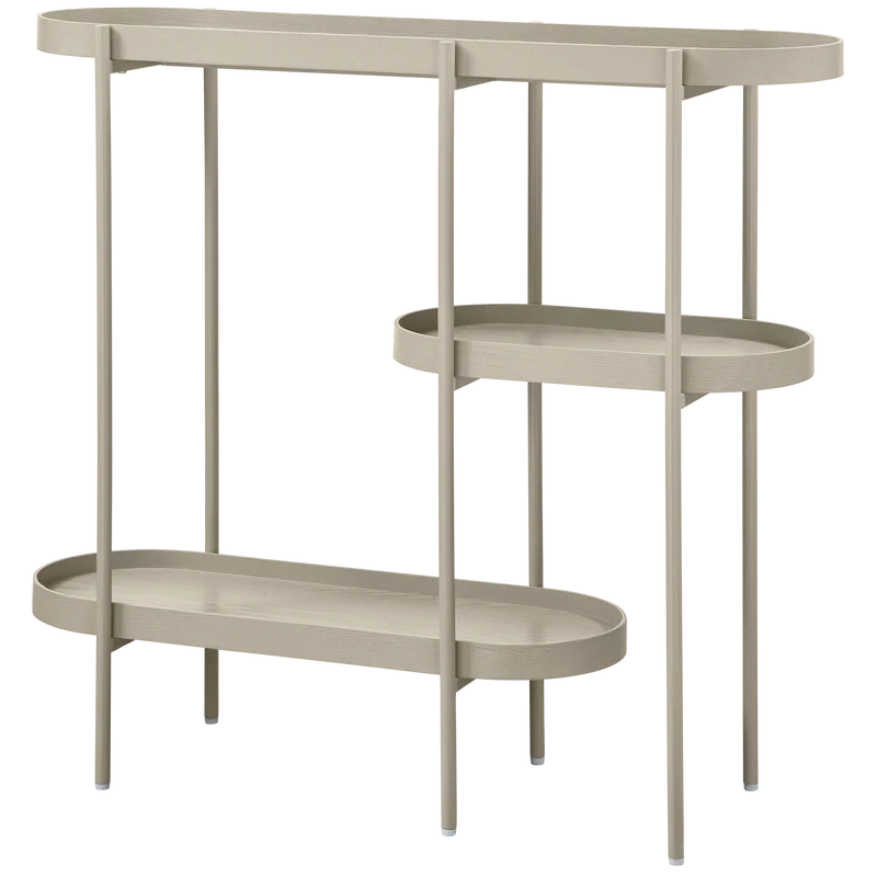 Noan sidetable hout/metaal antiek beige
