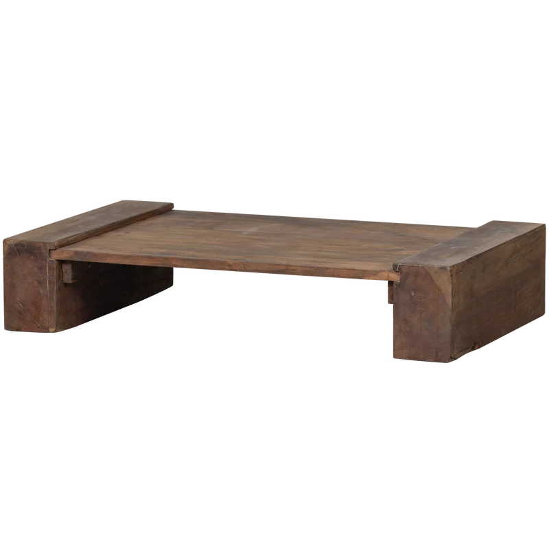 Cuno salontafel laag hout donkerbruin