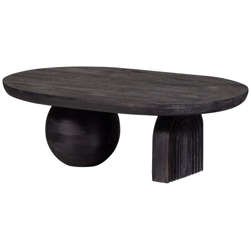 Steppe salontafel mango hout zwart