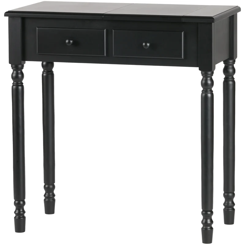 Romy hal/kaptafel hout zwart