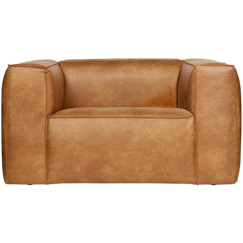Bean fauteuil ecoleer cognac