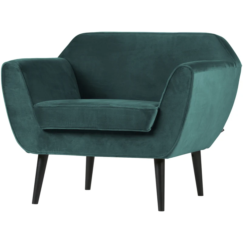 Rocco fauteuil velvet groenblauw