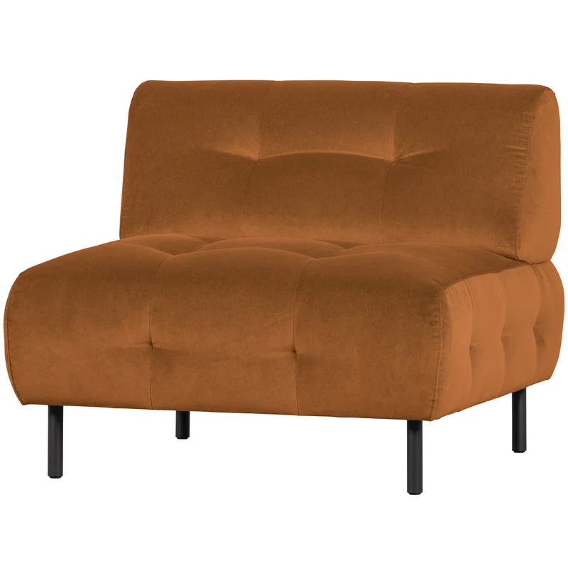 Lloyd fauteuil velvet kaneel