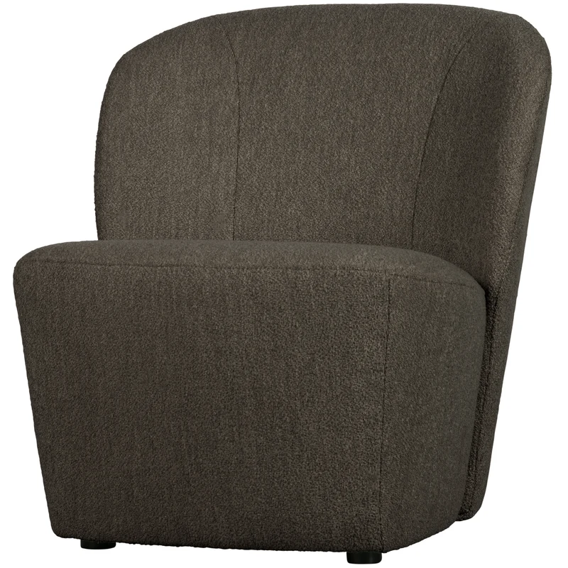 Lofty fauteuil bouclé bruin