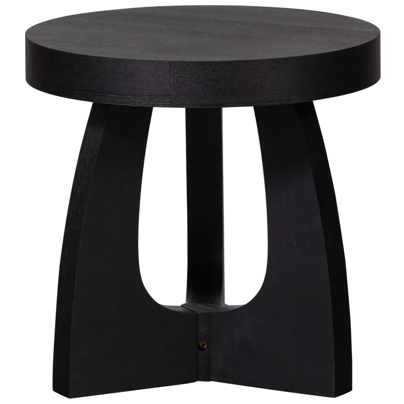 Tala bijzettafel mdf fineer zwart 45xø45 cm