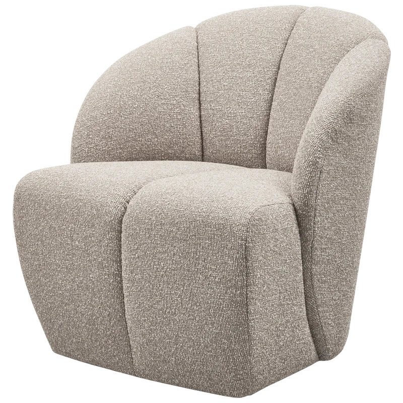 Mojo draaifauteuil bouclé beige melange