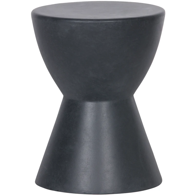 Dover kruk betonlook antraciet 45xø35 cm