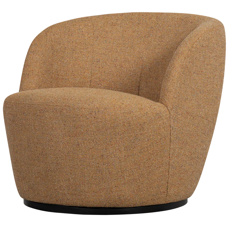 Serra draaifauteuil geweven stof curry melange