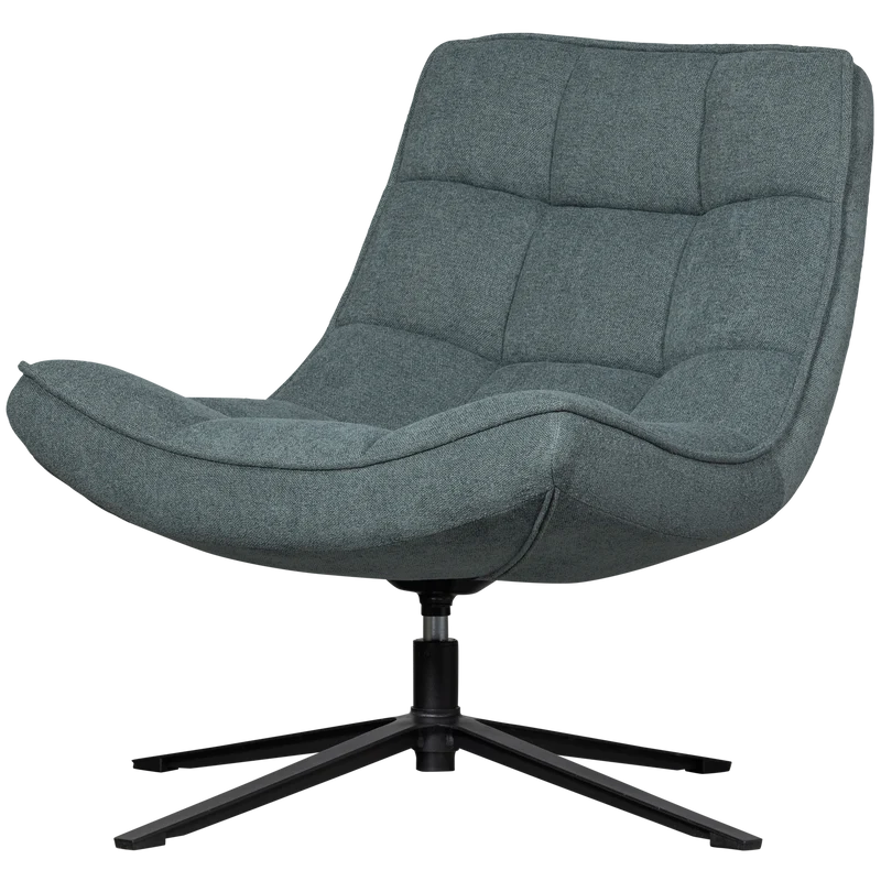 Maudi draaifauteuil blauwe steen