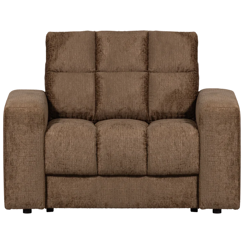 Second Date fauteuil structure velvet brass