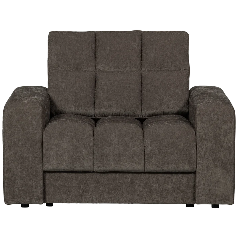 Second Date fauteuil vintage warm grijs