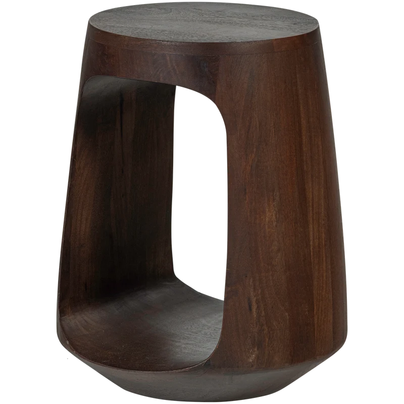Bayo bijzettafel mango hout walnoot