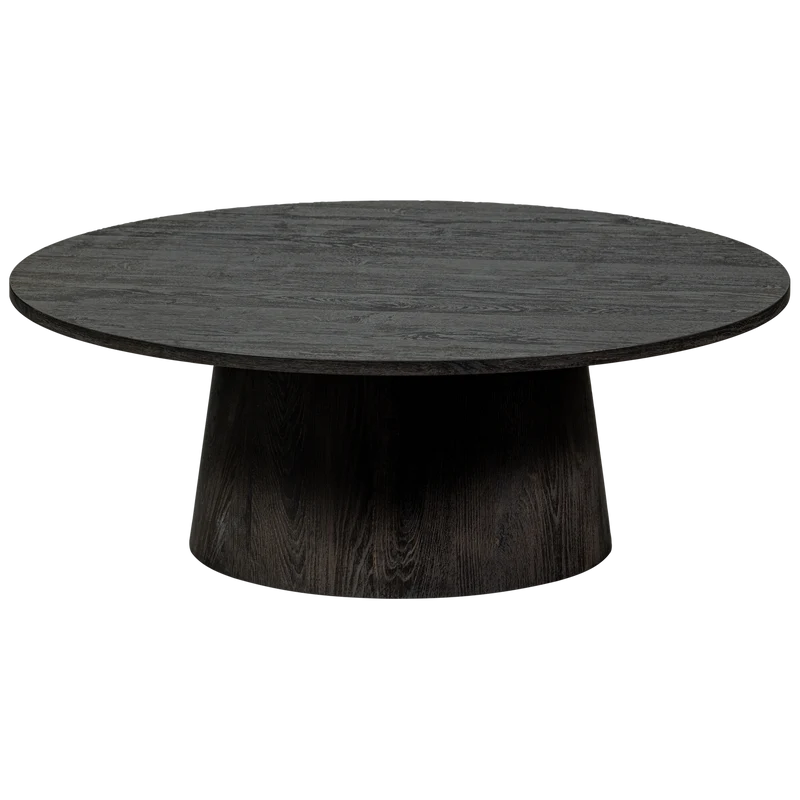 Maan salontafel mdf donkerbruin 35xø100 cm