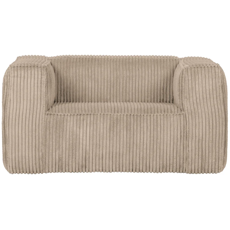 Bean fauteuil ribstof travertin