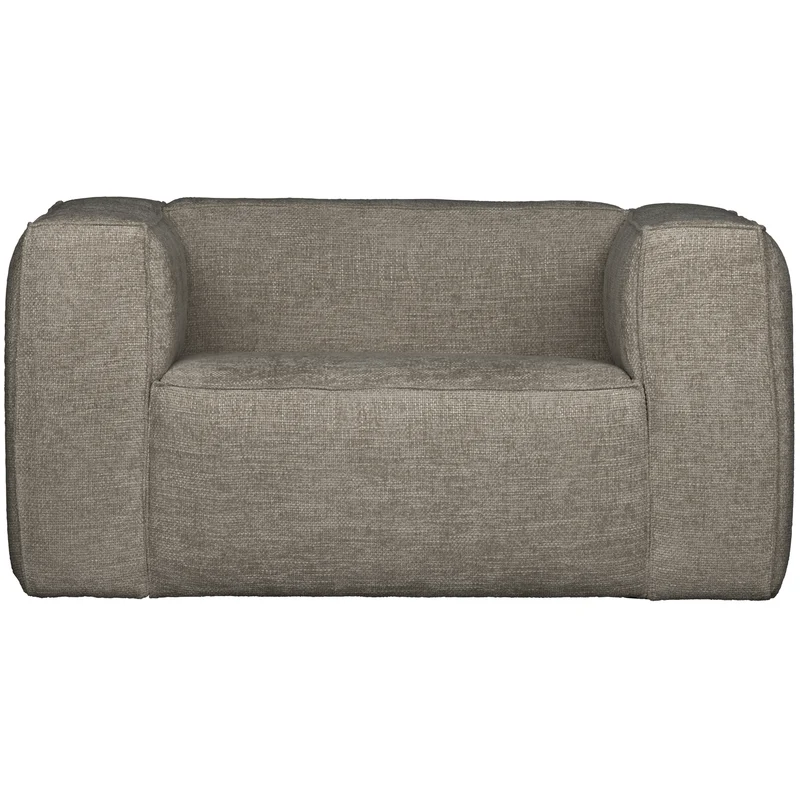 Bean fauteuil grove melange stof travertin
